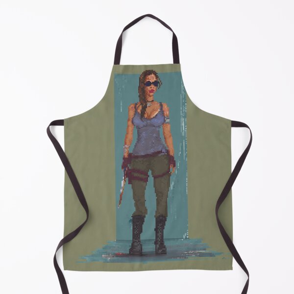 Item preview, Lara Croft Pixel Art – Tomb Raider Retro Adventure Print designed and sold by Pixel8Prints.