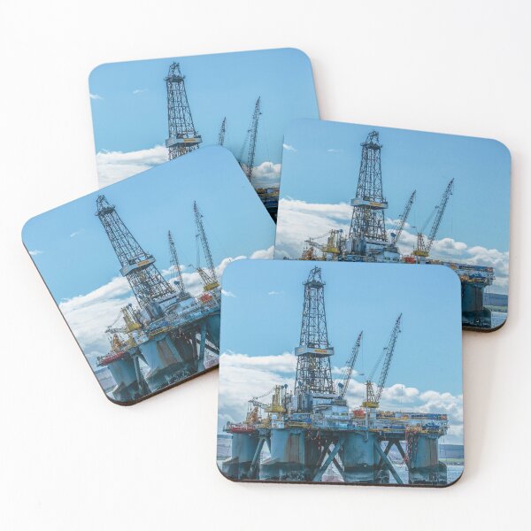 Item preview,  Oil rig  in morning light  designed and sold by Dalyndigital Photography.