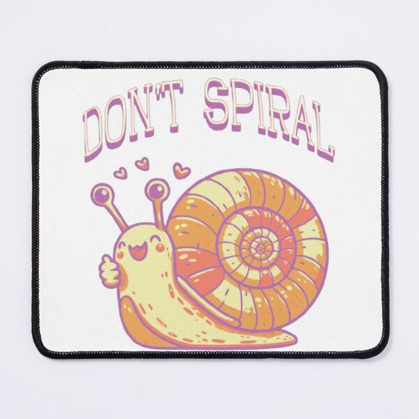 Item preview, Don’t Spiral Snail Mental Health Awareness Mindfulness Design designed and sold by ldjcustomdesign.