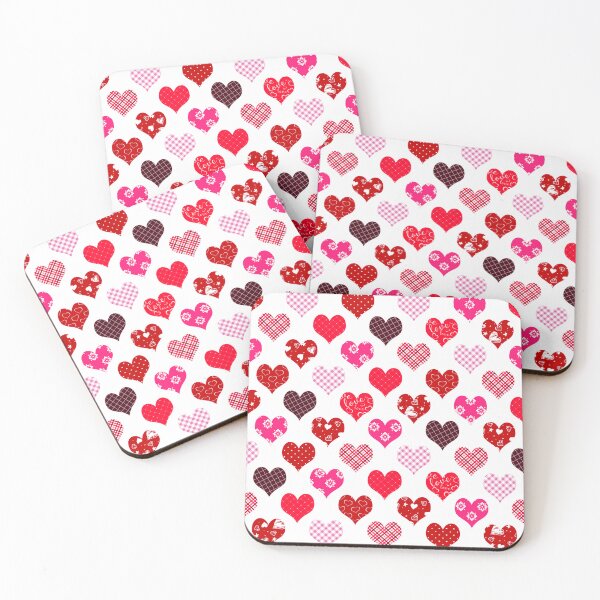 Item preview, Valentine's Red And Pink Heart Designs Charming Pattern designed and sold by DEC02.