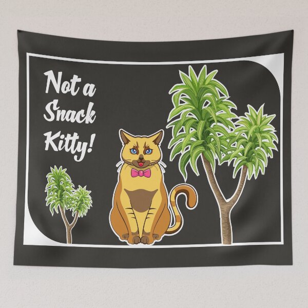 Item preview, Not A Snack Kitty – Dracaena Toxic Plant Warning & Cat Safety Art designed and sold by SP Motif.