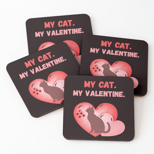 Item preview, My Cat, My Valentine – Cute Cat Love Design for Cat Lovers designed and sold by LooksLikeArt.