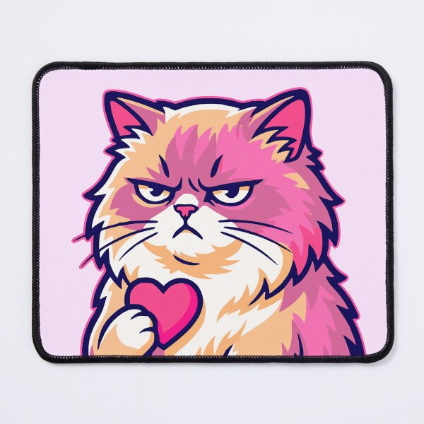 Item preview, Angry Cat with Heart designed and sold by LitaBarc.