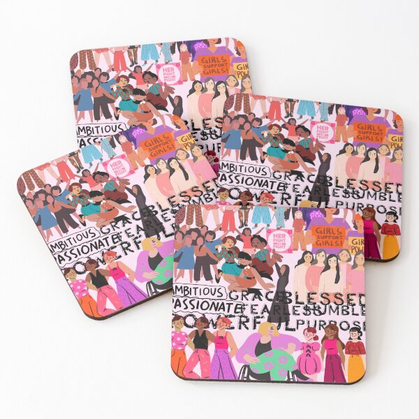 Item preview, Girl Power Collage – Unity in Diversity designed and sold by bohowhimsyart.