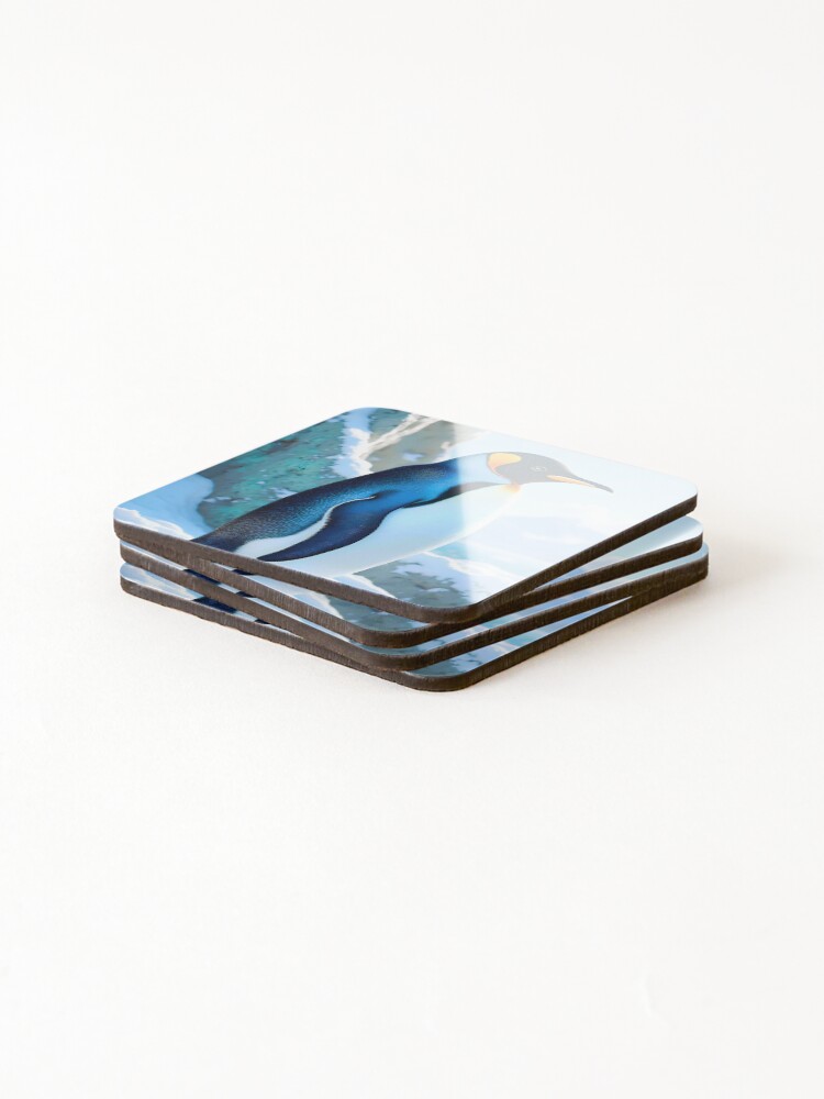 Thumbnail 4 of 5, Coasters (Set of 4), Penguin designed and sold by CreativeVisuale.