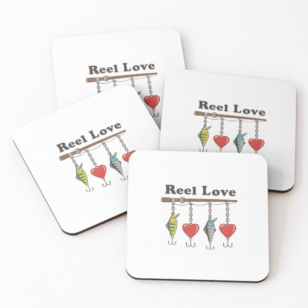 Item preview, Reel Love Fishing Illustration — Vintage Style Angler Pun for Fishing Lovers designed and sold by Colorful-Garden.