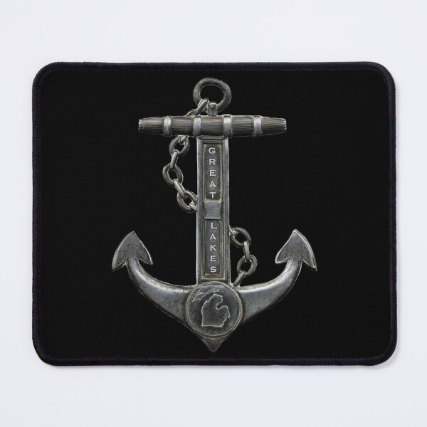 Item preview, Rustic chrome biker themed, nautical themed anchor chain sailing, the Great Lakes designed and sold by hollycooper.
