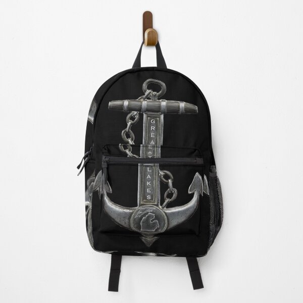 Item preview, Rustic chrome biker themed, nautical themed anchor chain sailing, the Great Lakes designed and sold by hollycooper.