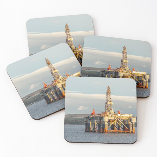 Item preview, Oil rig sunrise in morning light  designed and sold by Dalyndigital Photography.