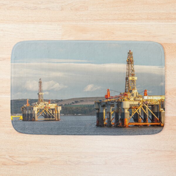 Item preview, Oil rig sunrise in morning light  designed and sold by Dalyndigital Photography.