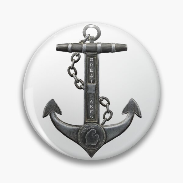 Artikelvorschau, Rustikales Chrom-Biker-Motiv, nautisches Ankerketten-Segelmotiv, Große Seen, Geschenk für ihn entworfen und verkauft von hollycooper.