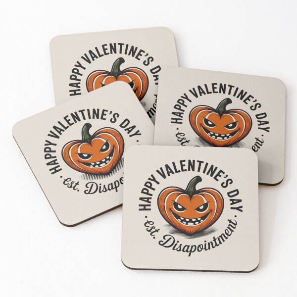 Item preview, Happy Valentine's Disappointment - Sarcastic Pumpkin Heart Art designed and sold by SplashTastic.