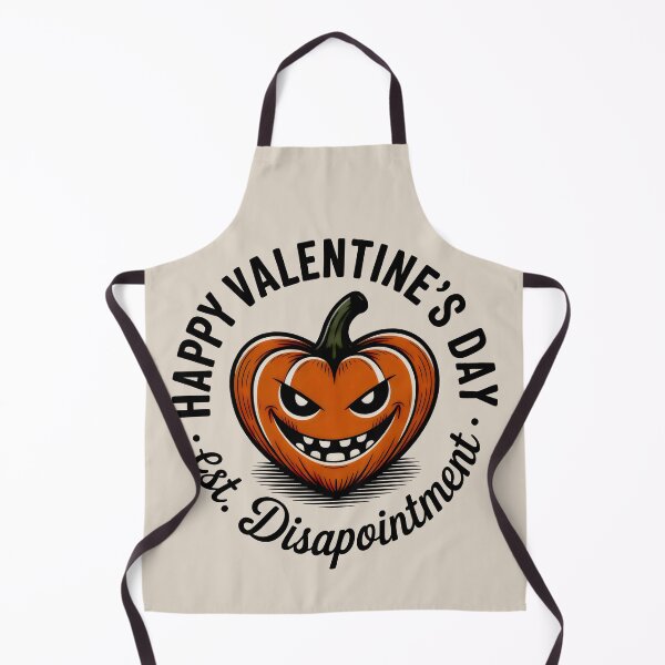 Item preview, Happy Valentine's Disappointment - Sarcastic Pumpkin Heart Art designed and sold by SplashTastic.