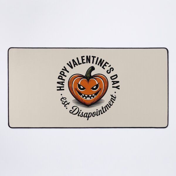 Item preview, Happy Valentine's Disappointment - Sarcastic Pumpkin Heart Art designed and sold by SplashTastic.