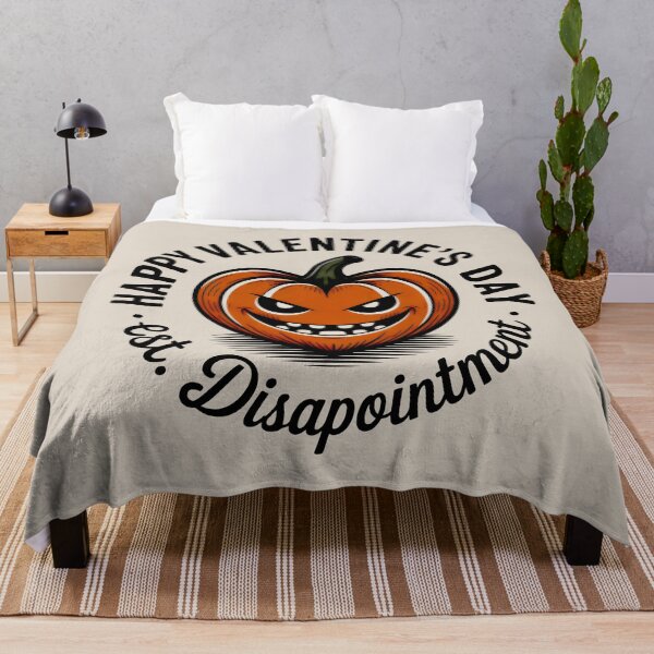 Item preview, Happy Valentine's Disappointment - Sarcastic Pumpkin Heart Art designed and sold by SplashTastic.