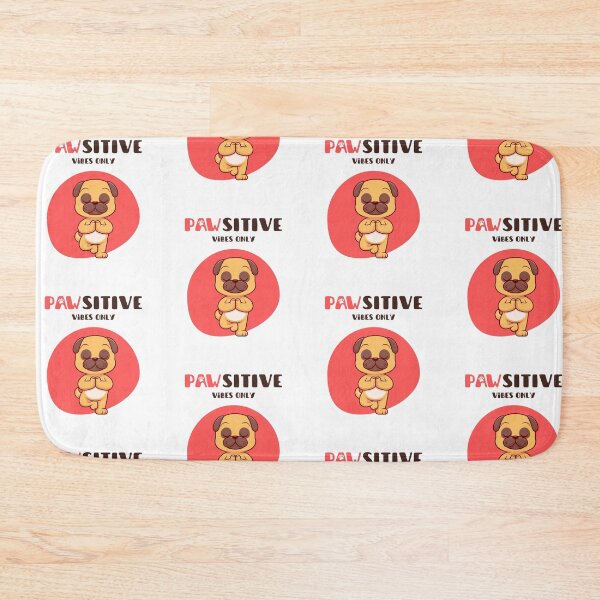 Item preview, Meditating Pug – Pawsitive Vibes Only designed and sold by PICODOG.
