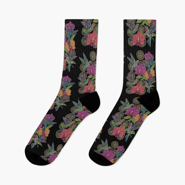 Item preview, Hummingbirds & Orchids – Vibrant Nature Harmony designed and sold by Dogandesighn.