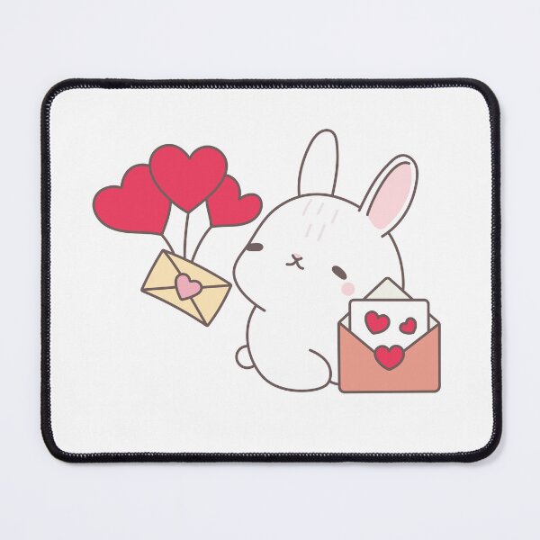 Item preview, Cute Bunny Valentine Love Letter – Kawaii Rabbit Heart Illustration designed and sold by ZYNORAworld.