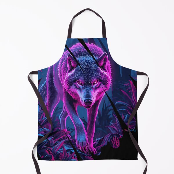 Item preview, Wolf prowling a neon jungle in Augmented reality 3 designed and sold by Neon G.