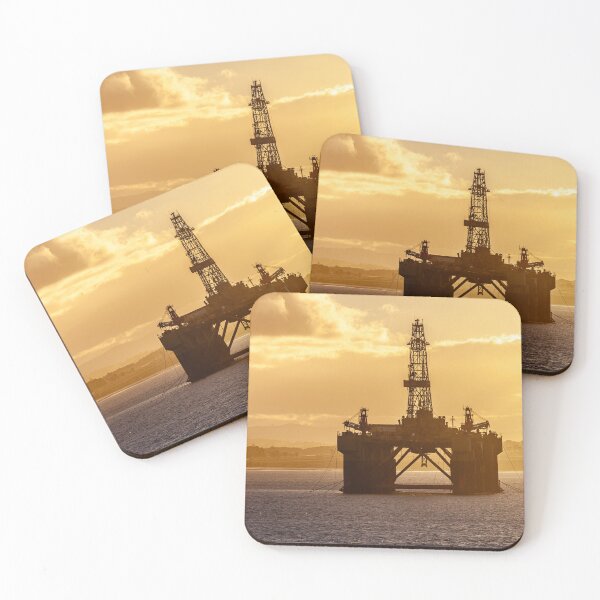 Item preview, Oil rig sunrise designed and sold by Dalyndigital Photography.