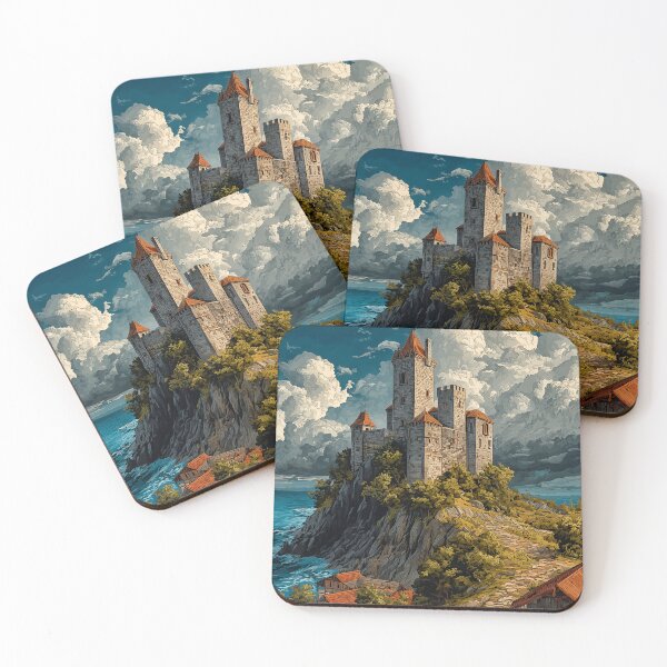 Item preview, Castle on a Cliff by the Sea designed and sold by PetsArt.