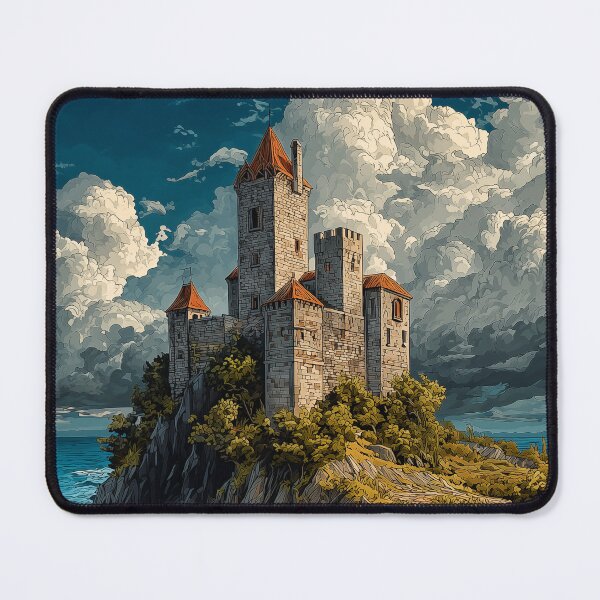 Item preview, Castle on a Cliff by the Sea designed and sold by PetsArt.