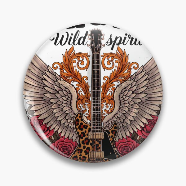 Item preview, Wild Side Rock Guitar Wings Tattoo Art designed and sold by  Ojo de Lilith.