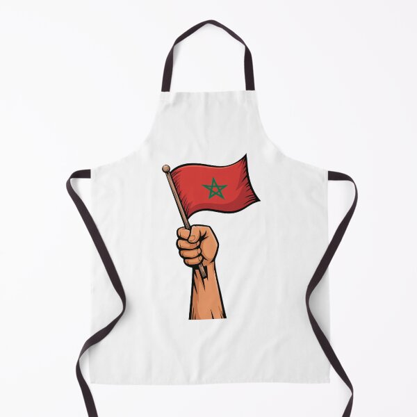 Item preview, Moroccan Flag Raised Fist Illustration – Morocco Pride Design designed and sold by ZYNORAworld.