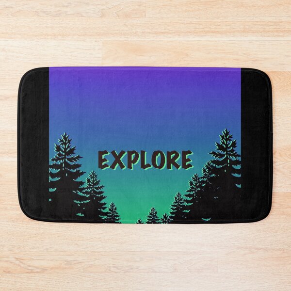 Item preview, Explore the great outdoors, adventure, up north design | pine trees | purple skies designed and sold by hollycooper.