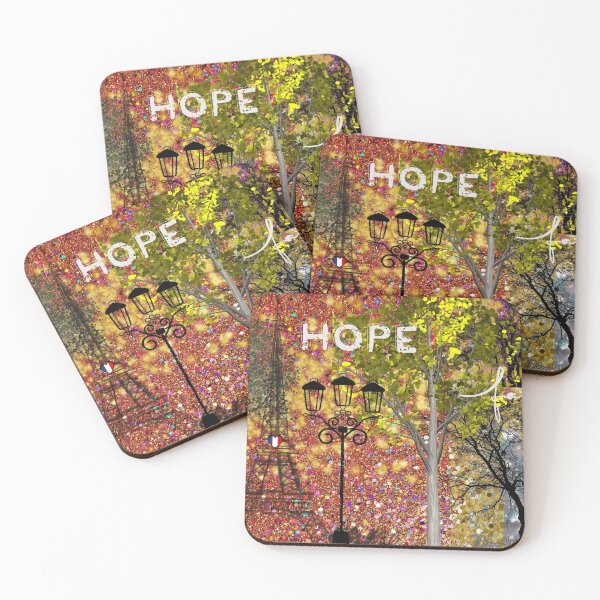 Item preview, Hope & Faith – Paris Streetlight Collage designed and sold by bohowhimsyart.