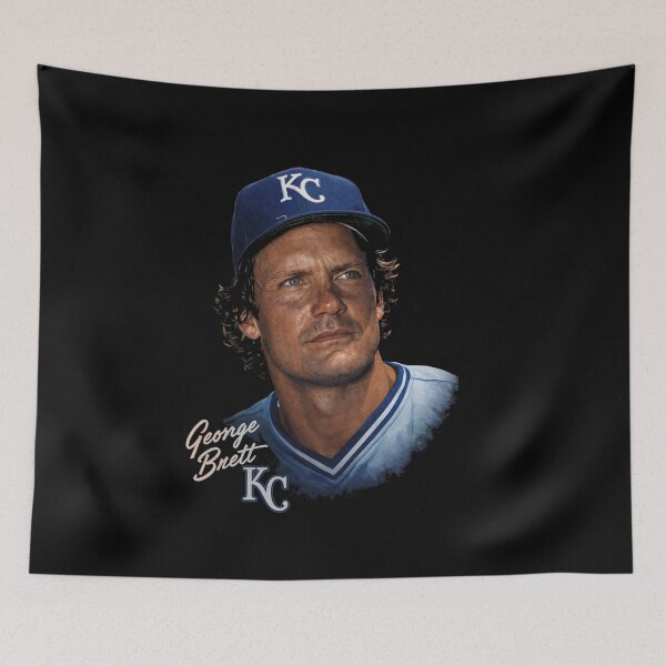 Item preview, George Brett Kansas City Baseball Portrait Art designed and sold by TheArtOfCar.