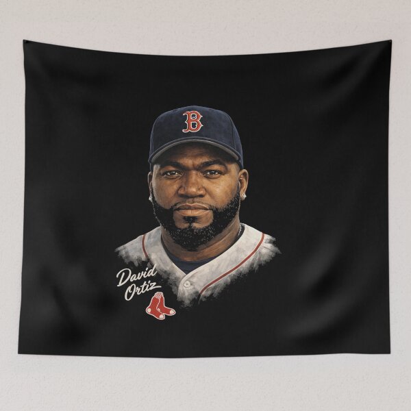 Item preview, David Ortiz Boston Baseball Portrait Art designed and sold by TheArtOfCar.