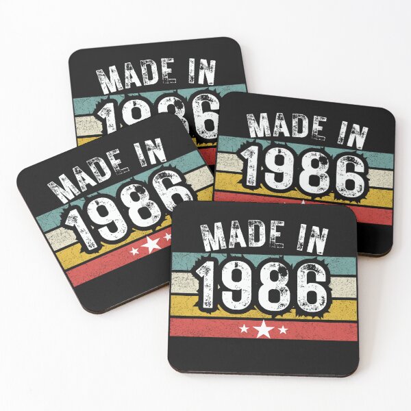Item preview, Made in 1986” retro sunset design designed and sold by PrintHorizonD.