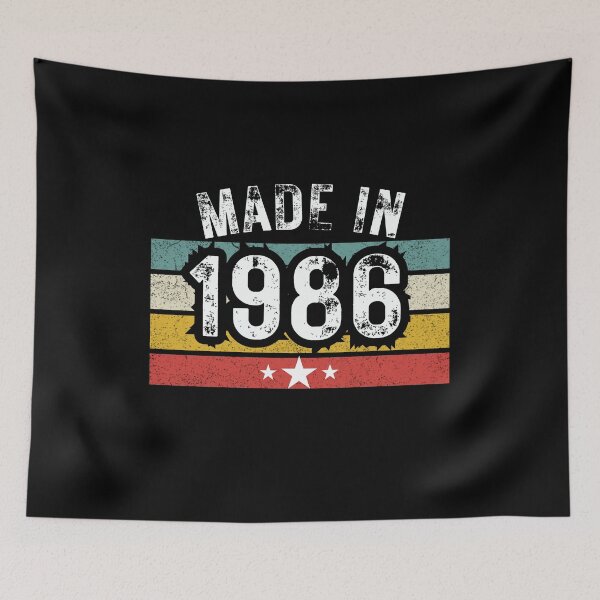 Item preview, Made in 1986” retro sunset design designed and sold by PrintHorizonD.