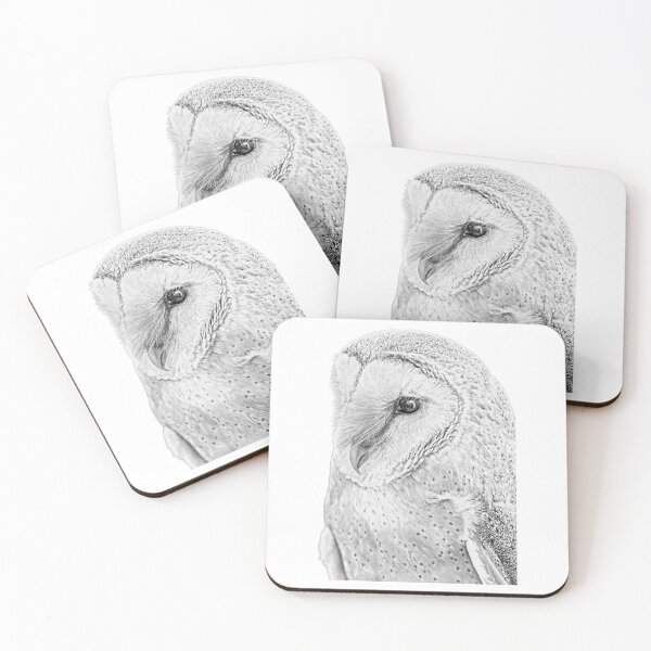Item preview, European Barn Owl image converted to a drawing designed and sold by Dalyndigital Photography.