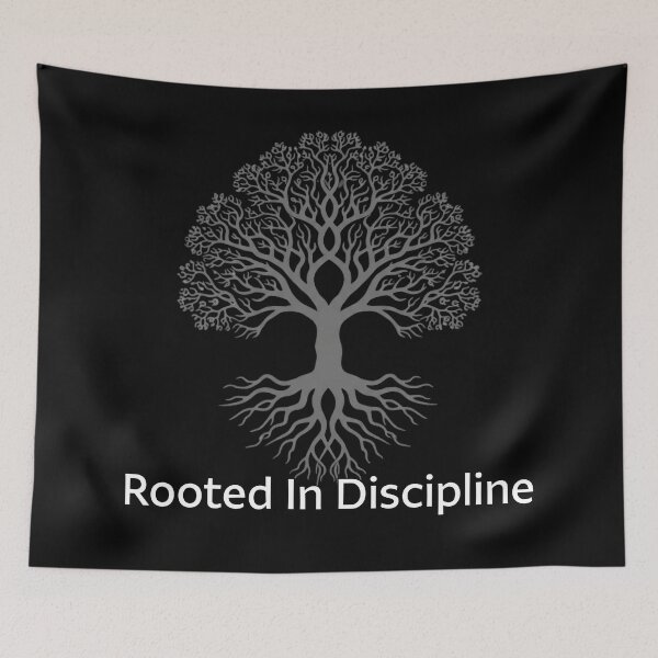 Item preview, Rooted in Discipline | Stoic Minimal Authority Typography Art designed and sold by StoicStandards.
