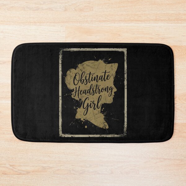 Item preview, Obstinate Headstrong Girl Gold Silhouette Vintage Style designed and sold by Fenay Designs.
