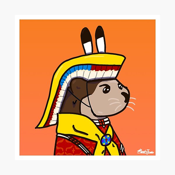 Item preview, Otter Dancer designed and sold by Bigmedicine Art.