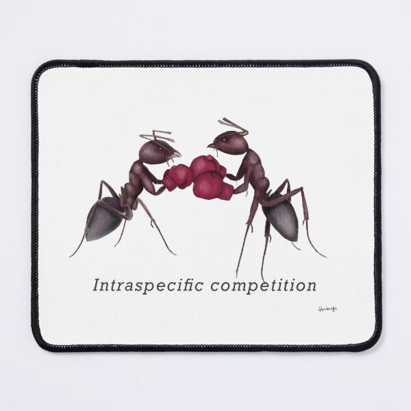 Item preview, Intraspecific competition (transparent) designed and sold by hambug toons .