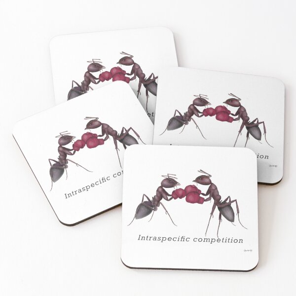 Item preview, Intraspecific competition (transparent) designed and sold by hambug toons .