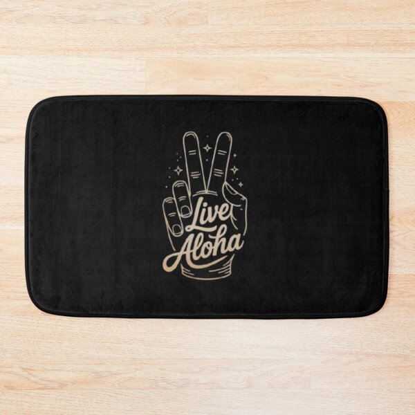 Item preview, Elegant Gold Peace Sign Calligraphy - Live Aloha Luxe designed and sold by ahabboud.