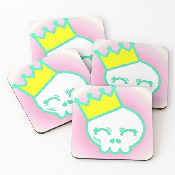Item preview, Cute Kawaii Style Skull with Crown – Adorable and Original Design designed and sold by AstronautMerch.
