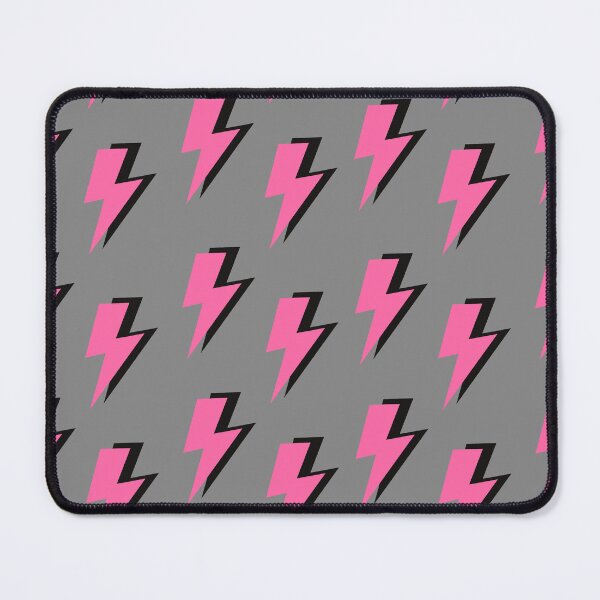 Item preview, Pink Lightning Bolt on a Grey Background  designed and sold by OneThreeSix.