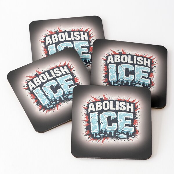 Item preview, Abolish ICE – Human Rights Protest Typography Design designed and sold by SolidarityHQ.