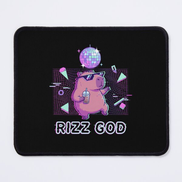 Item preview, Rizz God Capybara Glitch Art Disco Party designed and sold by Fenay Designs.