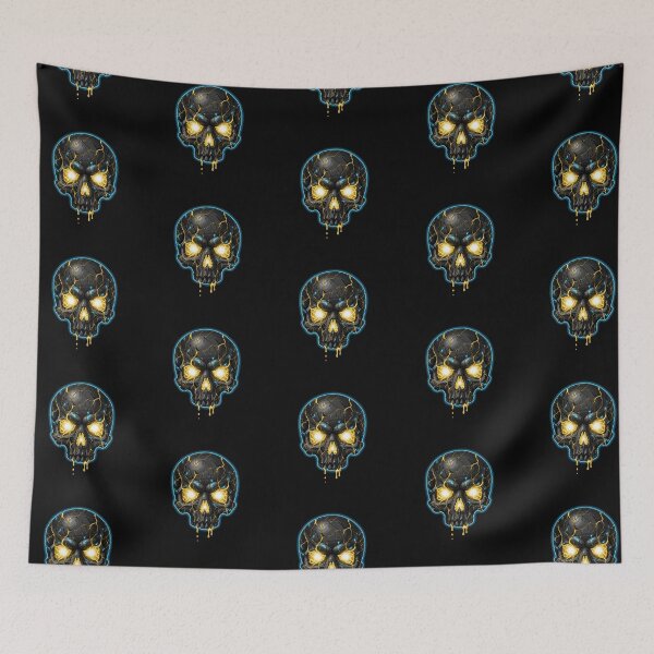 Item preview, Epic Skull of Obsidian and Molten Gold designed and sold by LaNadaYFundante.
