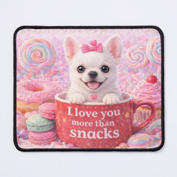 Item preview, Chihuahua Puppy Loves Snacks designed and sold by GivingJoy.