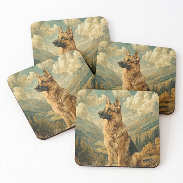 Item preview, German Shepherd in Mountain Landscape designed and sold by PetsArt.