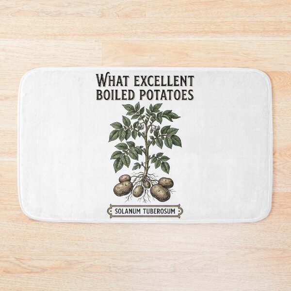 Item preview, What Excellent Boiled Potatoes Color Botanical Illustration designed and sold by Fenay Designs.