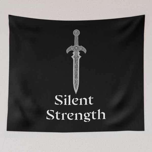 Item preview, Silent Strength | Stoic Minimal Discipline Typography Design designed and sold by StoicStandards.